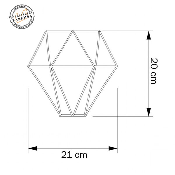 Lampenschirm "Diamond Cage" - Metall